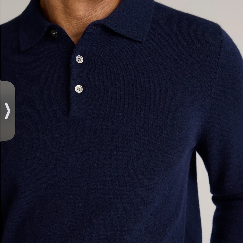 Quince Mongolian Cashmere Polo Sweater - Picture 3 of 4